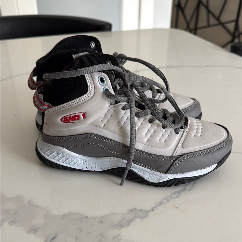 AND1 Kids' Gray and Black Basketball Sneakers Kids size 1